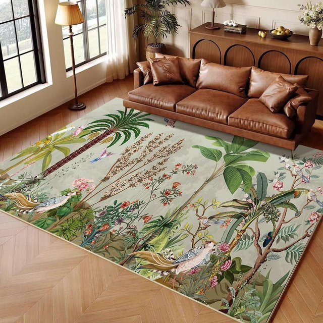 Karpetti Kinderteppich Dschungeltier Cartoon, rutschfester Spielteppich für Wohnzimmer und Schlafzimmer, B/T: 180 x 280 cm - Bild 1