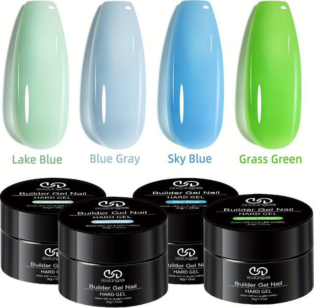 DUOLINGDAI Builder Gel Milky Smooth, 30 g, HEMA-FREE, Glänzend - Bild 1