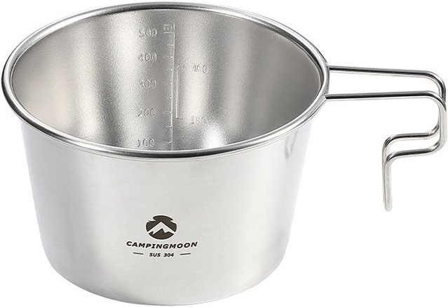 TOMTOP JMS S369 Outdoor-Sierra-Schüssel aus Edelstahl in Silber, 600 ml - Bild 1