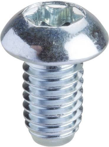 Schneider Electric NSYSPM6 Schrauben in Silber, galvanisiert, 50 Stück - Bild 1