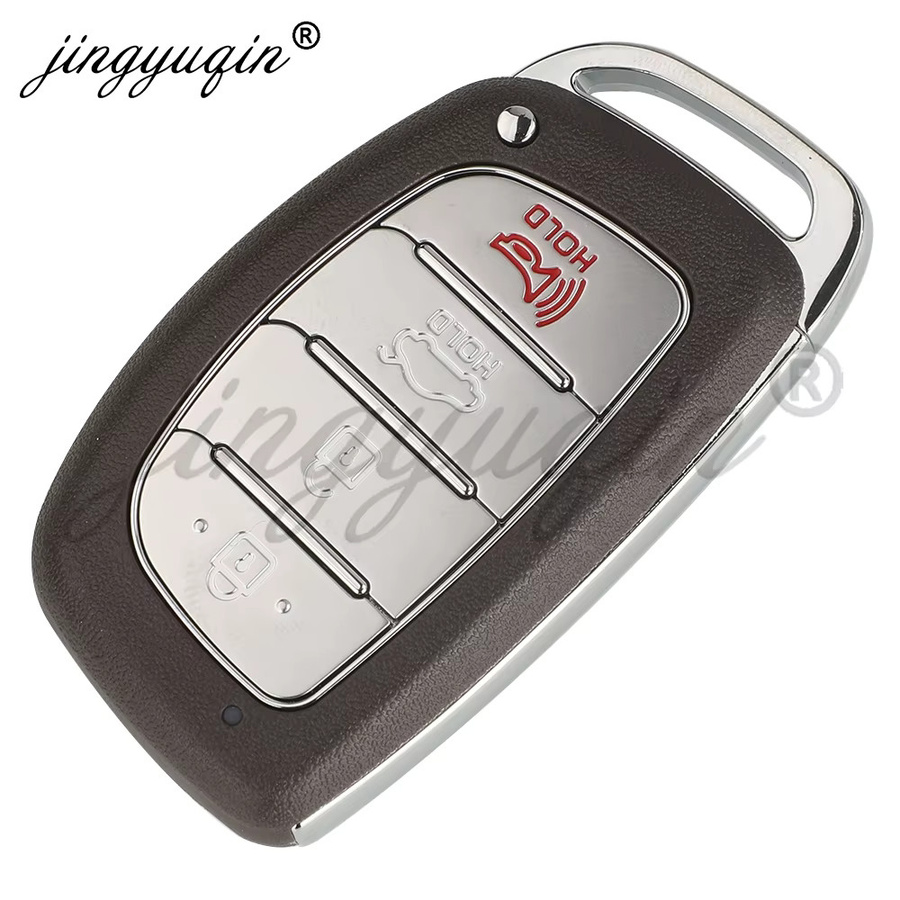 Jingyuqin Smart Fernbedienung Auto Schlüssel Ersatz Fob für Hyundai HB20 2020-2023, 433 MHz 4A Keyless, Schwarz - Bild 3