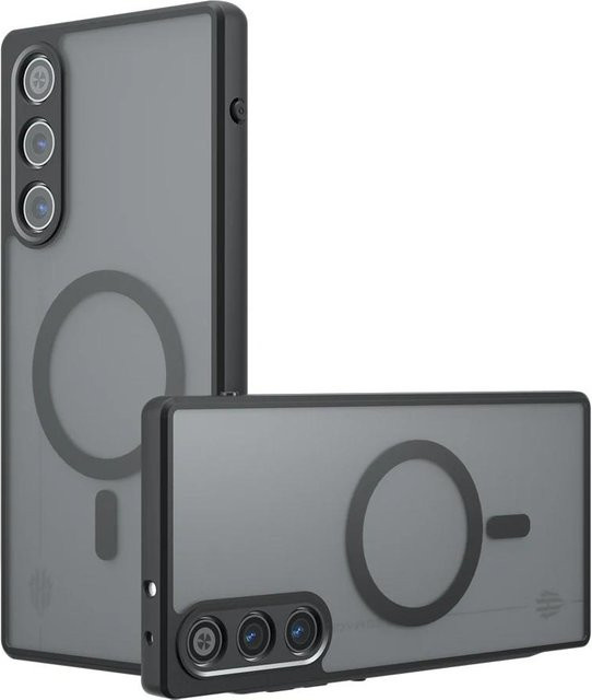 ZTE Nubia RedMagic 10 Air Hülle mit magnetischem mattem Acryl-Stoßfänger und harter PC-Schale in Grau - Bild 1