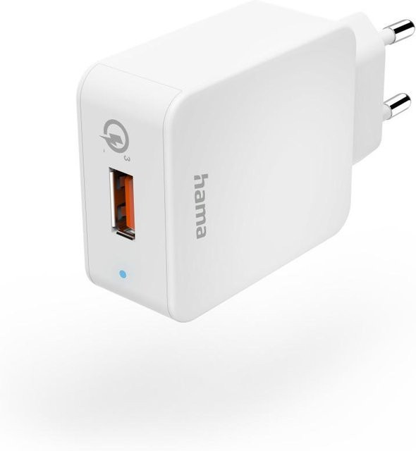 Hama Schnellladegerät mit USB-A Anschluss, 19,5 W, Weiß - Bild 1