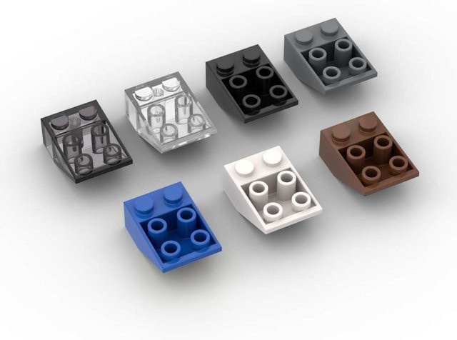 SixBricks MOC 3747 Invertiert 33 3x2 Bausteine Kit, 10-teiliges Set, Rot - Bild 1