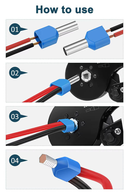 AOKIN Doppeldraht-Aderendhülsen-Set mit 1200 Stück, 8–22 AWG, Twin-Aderendhülsen zur Verbindung von Drahtklemmen und Kabelanschlüssen - Bild 4