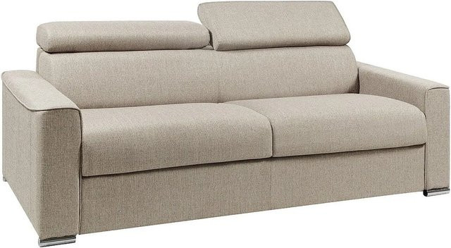 Schlafsofa Vizir von Vente-unique in Beige mit einer Breite von 216 cm - Bild 1