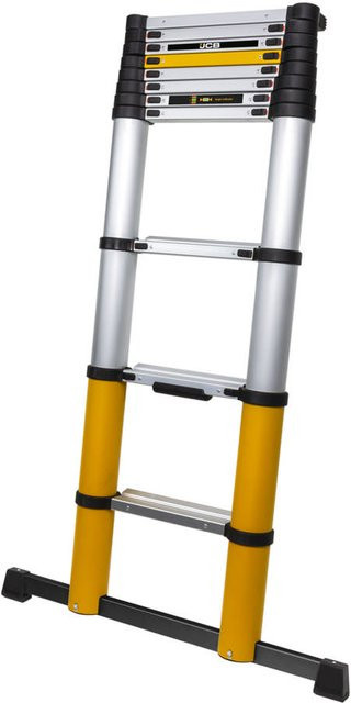 JCB Professional Teleskopleiter in Gelb mit 11 Sprossen, Höhe: 327 cm - Bild 1