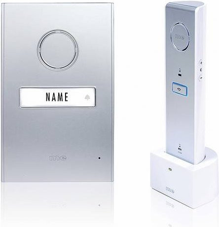 M-e modern-electronics ADF-710 Funk-Türsprechanlage Video-Intercom-Komplett-Set in Silber - Bild 1