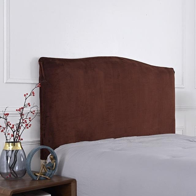 Yiran Furniture Queen-Kopfteilbezug aus Samt, elastisch und waschbar, B: 220 cm, H: 65-75 cm - Bild 1