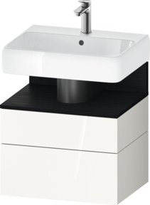 Duravit Waschtischunterschrank Qatego in Weiß Hochglanz, B/T/H: 59 x 47 x 59 cm - Bild 1