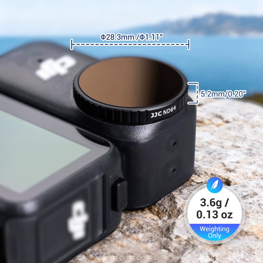 JJC Kamerafilter-Set für DJI Osmo Nano in Schwarz mit ND, CPL, UV, Black Mist und 4-Punkt-Sternfilter - Bild 5