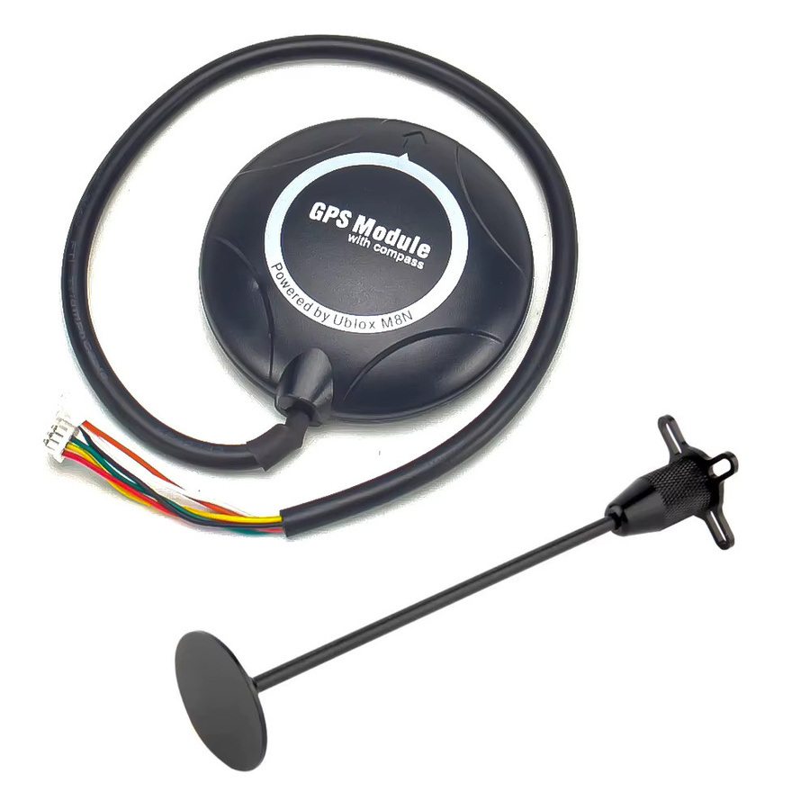 QX-MOTOR GPS-Modul M8N mit integriertem Kompass in Schwarz für APM PIX Pixhawk PX4 Flight Controller - Bild 2