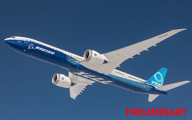 Revell Boeing 777-9 Modellbausatz 1:144 Plastik Grau - Bild 1
