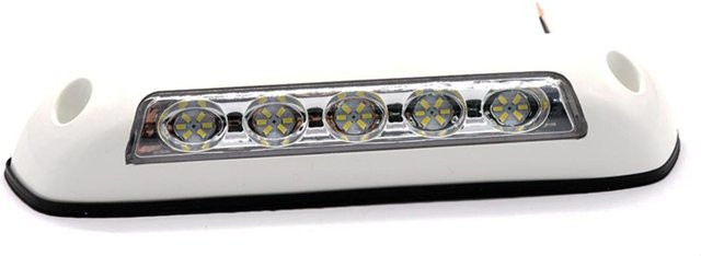 TOMTOP JMS LED Lichtleiste für Wohnmobil und Wohnwagen, 12V wasserdichte Außen- und Innenbeleuchtung, Farbe: Weiß/Transparent/Schwarz - Bild 1