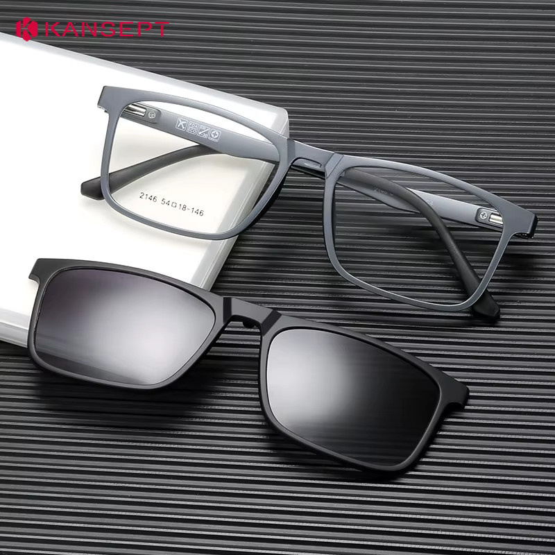 KANSEPT Lesebrille, Quadratisch, TR90, Vollrand, Schwarz, Herren - Bild 2