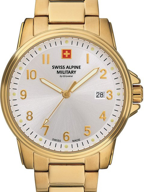 Swiss Alpine Military Herrenuhr, Quarz, Edelstahl, 40 mm, 10 ATM - Bild 1