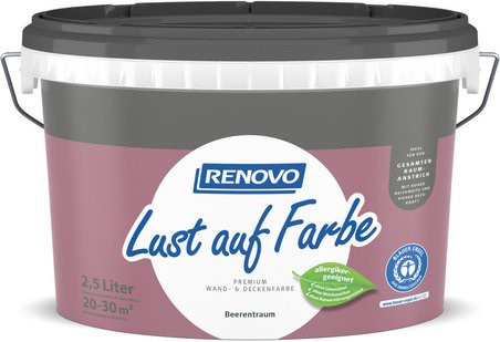 RENOVO Dispersionsfarbe Matt in Lila, 2,5 l - Bild 1