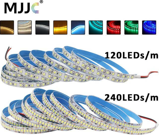 MJJC 12V LED-Streifen SMD 2835 Warmweiß Flexibles LED-Lichtband für Heimdekoration - Bild 1