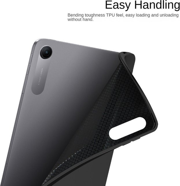 Xiaomi Redmi Pad 2 SE Schutzhülle aus weichem Silikon TPU in Schwarz für 9,7 Zoll Tablet - Bild 1
