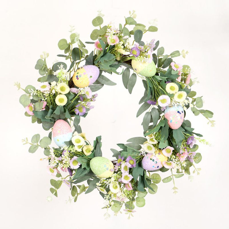 Tooarts Osterkranz mit Margeriten und Ostereiern als hängende Dekoration in Mehrfarbig - Bild 6