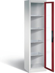C+P Werkzeugschrank Acurado mit Front in Rubinrot und Korpus in Lichtgrau, H: 195,0 cm, B: 50,2 cm, T: 40,0 cm - Bild 1