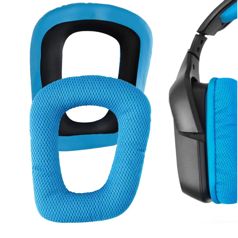 2er-Set Ohrpolster in Grau für Logitech G35 G430 G432 G332 G930 F450 Kopfhörer - Bild 2