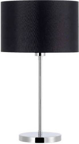 Brumberg LED-Tischlampe modern in Chrom mit Stoffschirm und E27 Fassung - Bild 1
