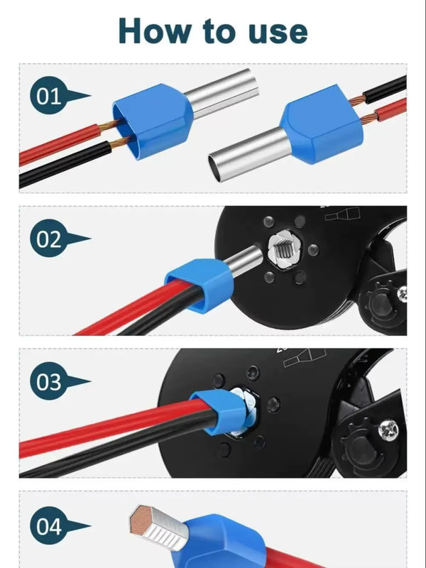 AOKIN Doppeldraht-Aderendhülsen-Set mit 1200 Stück, 8–22 AWG, Twin-Aderendhülsen zur Verbindung von Drahtklemmen und Kabelanschlüssen - Bild 7