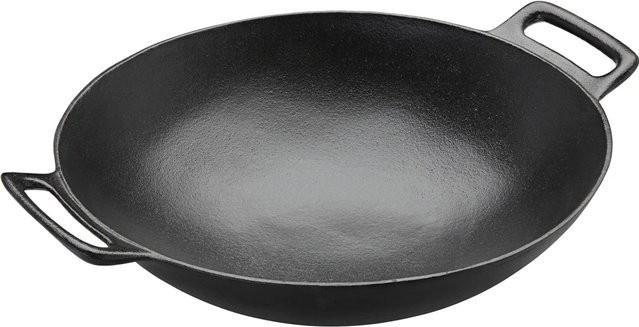 Rösle Wok Vario Pro aus emailliertem Gusseisen, Schwarz, Durchmesser: 36 cm - Bild 1