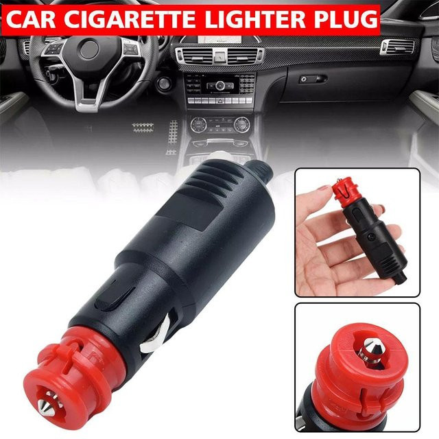 Universal Auto Feuerzeug Adapter für 12V bis 24V Steckdose mit 8A Sicherung in Schwarz - Bild 1