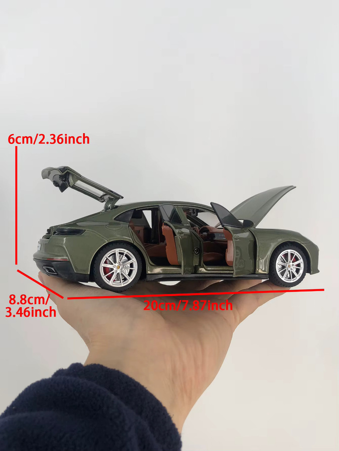 Porsche Panamera Modellauto, 1:24, Metall, Grün - Bild 3