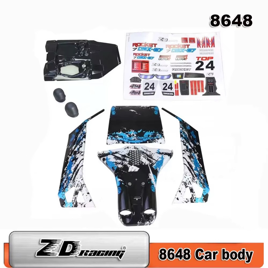 ZD Racing DBX07 DBX-07 1/7 RC Auto Ersatzteile, Autokarosserie, ESC, Spurstange, Schwingarm, Stoßdämpfer, Motor, Lenkgetriebe, Reifen, Antriebswelle - Bild 2
