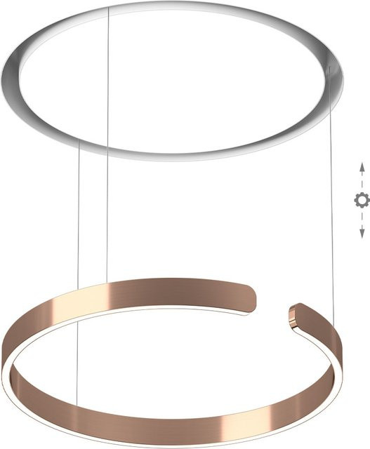 Occhio Mito Cosmo 60 LED-Pendelleuchte in Weiß Matt und Rose Gold mit Tunable White (2700K - 4000K) und dimmbarer Lichtsteuerung - Bild 1