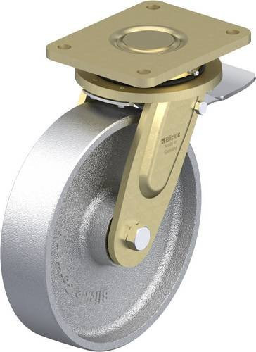 Blickle LS-G 250K-ST Lenkrolle mit Feststeller in Silber, Rad-Durchmesser: 25 cm, Tragfähigkeit: 1400 kg - Bild 1