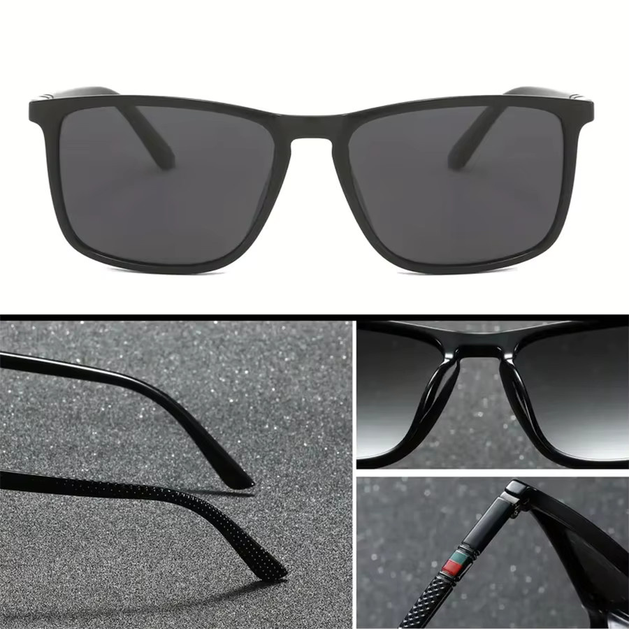 Hindfield Sonnenbrille, Herren, Vollrand, quadratisch, Kunststoff, schwarz - Bild 2