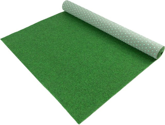 Primaflor Rasenteppich Park in Grün mit den Maßen B: 4,00 m x T: 10,50 m - Bild 1