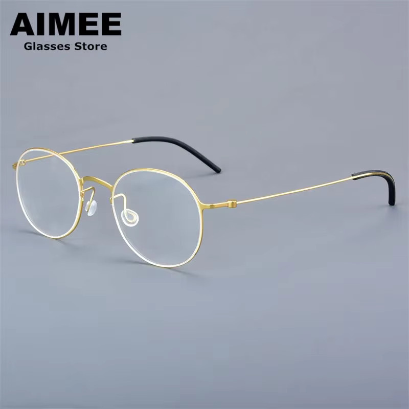 Dänemark Titan Korrektionsbrille, Rund, Vollrand, Titanium, Unisex - Bild 2