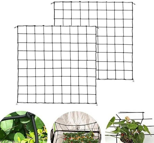 Schwarzes Trellis Garten Spalier als elastische Scrog Schutzhülle für Obstbäume und Pflanzen zur Unterstützung beim Wachsen, Breite: 40 cm - Bild 1