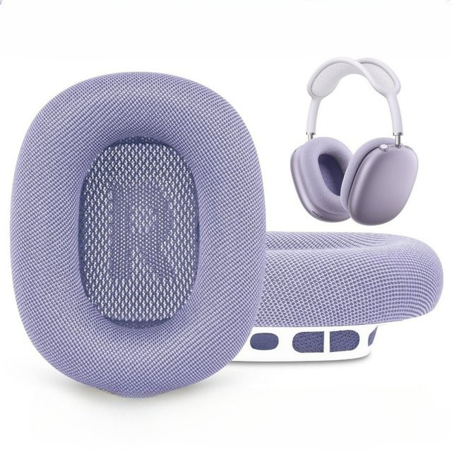 Apple Ersatz-Ohrpolster für AirPods Max 2024 Over-Ear-Headset aus Mesh-Stoff mit Magnet, Farbe: Purple - Bild 1