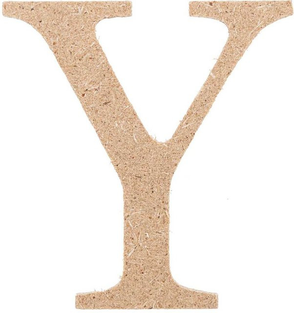 Rico Design MDF Mini Großbuchstabe Y aus Holz - Bild 1