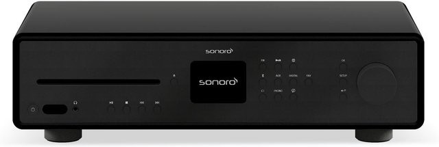 Sonoro HiFi-CD-Receiver mit Internetradio in Schwarz Matt - Bild 1