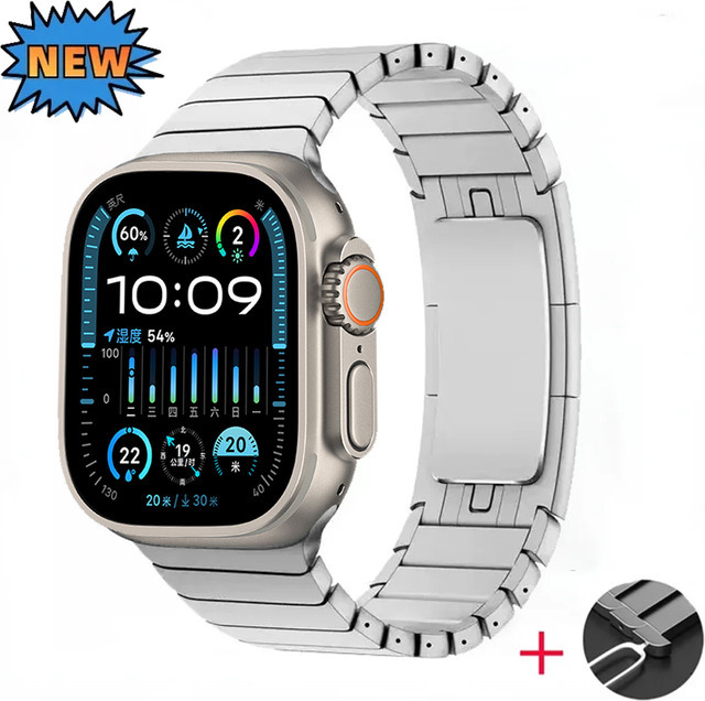 Uhrenarmband Edelstahl, Silber, Unisex - Bild 1