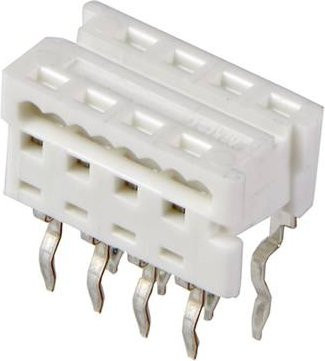 Molex Einbau-Buchsenleiste Standard Weiß Rastermaß 1.27mm 8 Polzahl - Bild 1