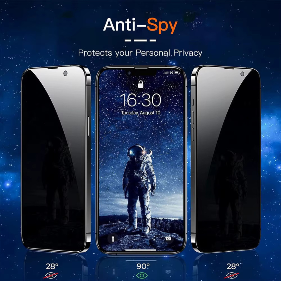 NNBILI 5 Stück Sichtschutzfolie Displayschutzfolie für iPhone 17 16 15 14 13 12 11 Pro Max und 17Air Serie inklusive Installationswerkzeug - Bild 3