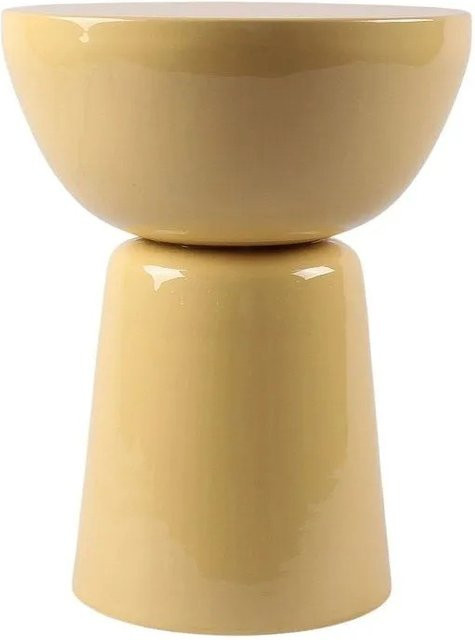 Beistelltisch Meniro Vente-unique Design Metall Gelb B: 36 cm, T: 36 cm, H: 45,5 cm - Bild 1