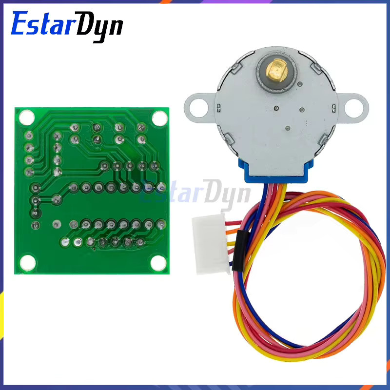 Estardyn 28BYJ-48 Schrittmotor mit ULN2003 Treiberplatine 5V 4-Phasen DC Getriebe für DIY Projekte mit PIC MCU - Bild 2
