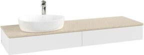V&B Waschtischunterschrank Antao ohne Frontstruktur in Weiß, B/T: 160 x 50 cm - Bild 1