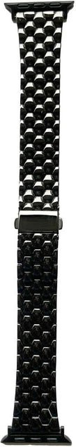 Peter Jäckel Uhrenarmband Edelstahl, Schwarz, Unisex, Apple Watch 41/40/38mm - Bild 1
