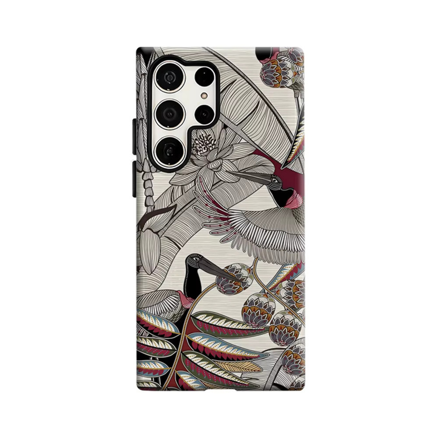 Potdemiel Handyhülle mit tropischem Vogel-Design für Samsung Galaxy S26 S25 S24 S23 Ultra Plus, stoßfeste Doppelschicht Rückabdeckung, mehrfarbig - Bild 6