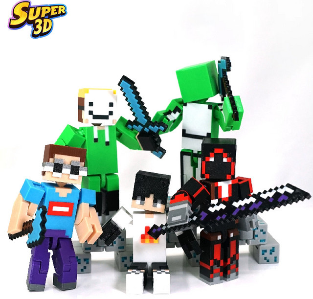 Bandai Minecraft Steve Square Man, Einzelfigur, Bunt / Mehrfarbig - Bild 1